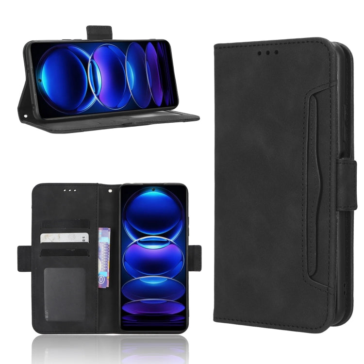 For Xiaomi Poco X5 5G / Redmi Note 12 5G Skin Feel Calf Texture Card Slots Leather Phone Case(Black) - free shipping - PMC TechLife - Order now!