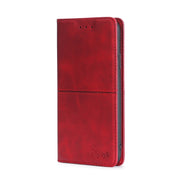 For Xiaomi Poco X5 Pro / Redmi Note 12 Pro Speed Cow Texture Magnetic Horizontal Flip Leather Phone Case(Red)