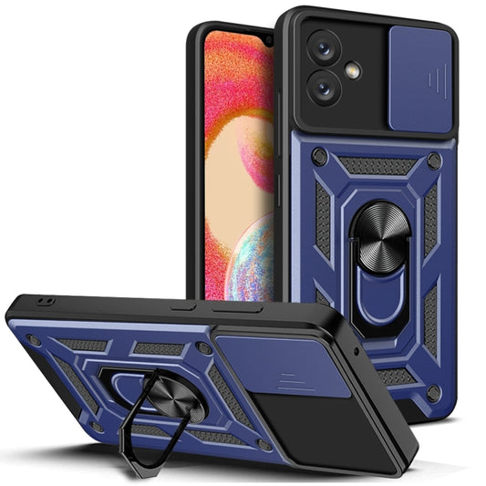 For Samsung Galaxy A04e Sliding Camera Cover Design Phone Case(Blue) - free shipping - PMC Jewellery - Order now!