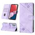 For Samsung Galaxy A13 Lite / A13 4G Skin-feel Embossed Leather Phone Case(Light Purple) - free shipping - PMC TechLife - Order now!