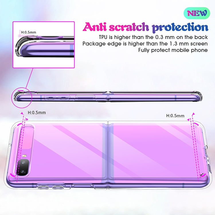 For Galaxy Z Flip Shockproof Scratchproof TPU + Acrylic Protective Case(Transparent) - free shipping - PMC TechLife - Order now!