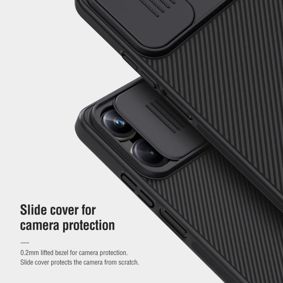 For Realme 10 Pro 5G NILLKIN Black Mirror Series Camshield PC Phone Case(Blue)