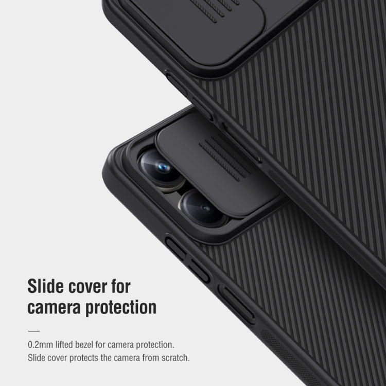 For Realme 10 Pro 5G NILLKIN Black Mirror Series Camshield PC Phone Case(Blue)