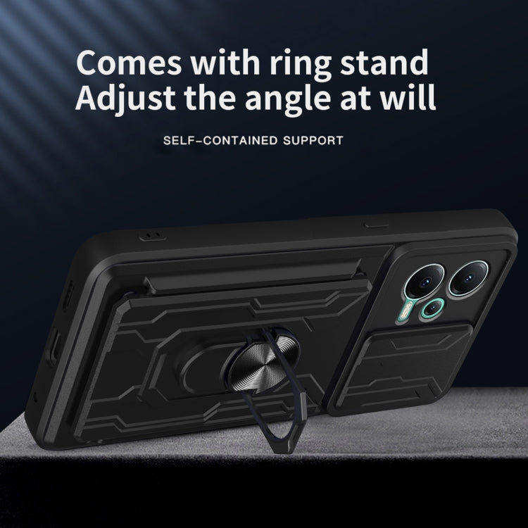 For Xiaomi Redmi Note 12 5G Sliding Camshield Card Phone Case(Black) - free shipping - PMC TechLife - Order now!