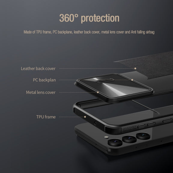 For Samsung Galaxy S23+ 5G NILLKIN PC + TPU Phone Case(Black)