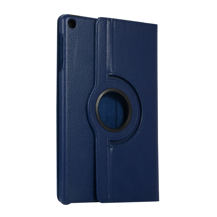 For Huawei Matepad SE 10.4 360 Degree Rotation Litchi Texture Tablet Leather Case(Dark Blue)
