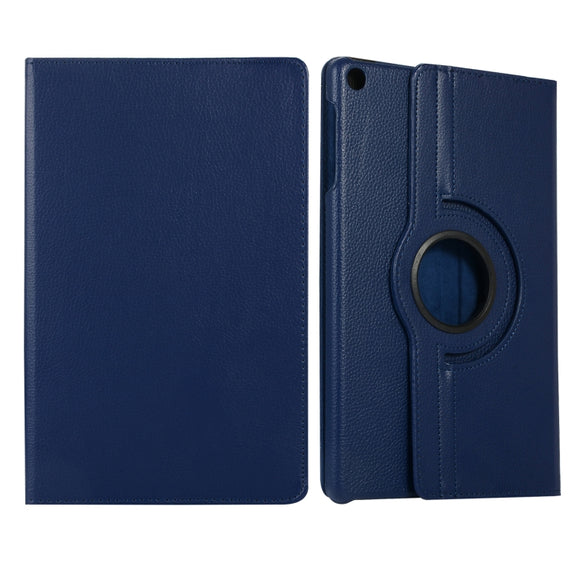 For Huawei Matepad SE 10.4 360 Degree Rotation Litchi Texture Tablet Leather Case(Dark Blue)