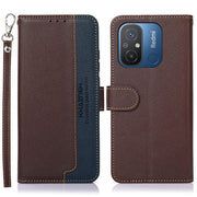 For Xiaomi Redmi 12C / Redmi 11A KHAZNEH Litchi Texture Leather RFID Phone Case(Brown)