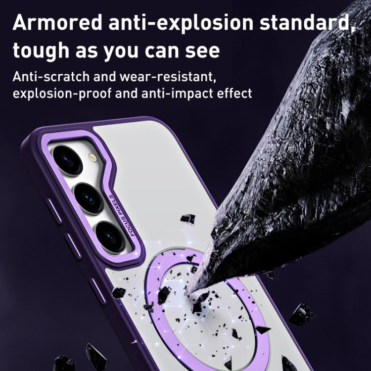 For Samsung Galaxy S23 5G Skin Feel MagSafe Shockproof Phone Case with Holder(Black) - free shipping - PMC Jewellery - Order now!
