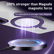 For Samsung Galaxy S23 5G Skin Feel MagSafe Shockproof Phone Case with Holder(Black)