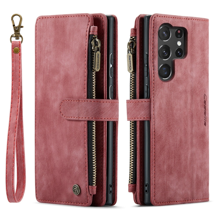 For Samsung Galaxy S23 Ultra 5G CaseMe C30 Multifunctional Leather Phone Case(Red) - Galaxy S23 Ultra 5G Cases by CaseMe | Online Shopping South Africa | PMC TechLife | Buy Now Pay Later Mobicred
