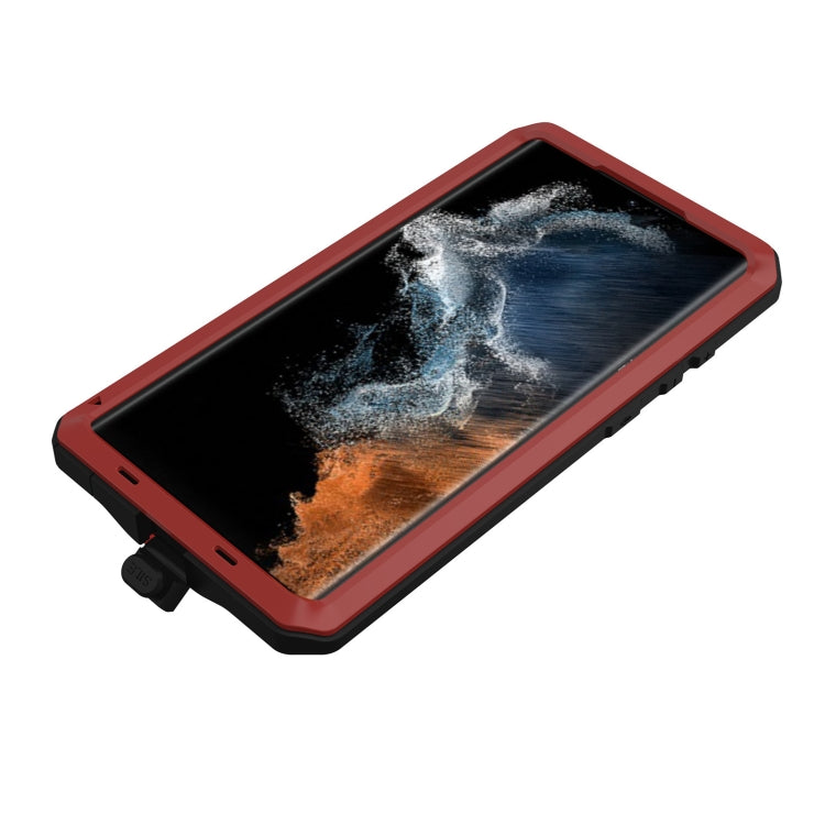 For Samsung Galaxy S23 Ultra 5G RedPepper 360 Full Body Rugged Metal Life Waterproof Phone Case(Red) - free shipping - PMC TechLife - Order now!