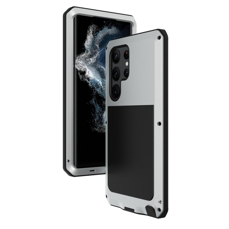 For Samsung Galaxy S23 Ultra 5G RedPepper 360 Full Body Rugged Metal Life Waterproof Phone Case(Silver) - Galaxy S23 Ultra 5G Cases by RedPepper | Online Shopping South Africa | PMC TechLife | Buy Now Pay Later Mobicred