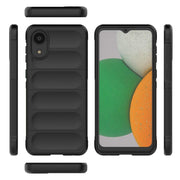 For Samsung Galaxy A03 Core 4G Magic Shield TPU + Flannel Phone Case(Dark Blue)