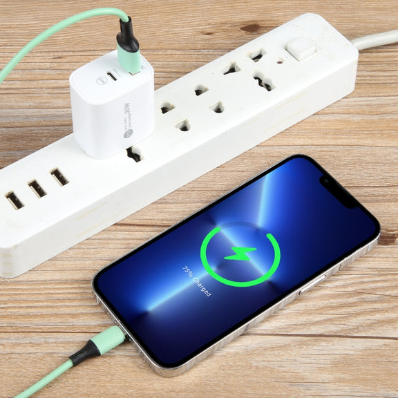 PD 20W USB-C/Type-C+QC 3.0 USB Interface Fast Charge Charger, Specification: US Plug(White)