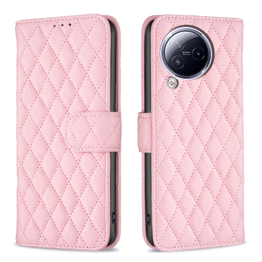 For Xiaomi Civi 3 5G Diamond Lattice Wallet Leather Flip Phone Case(Pink) - free shipping - PMC Jewellery - Order now!