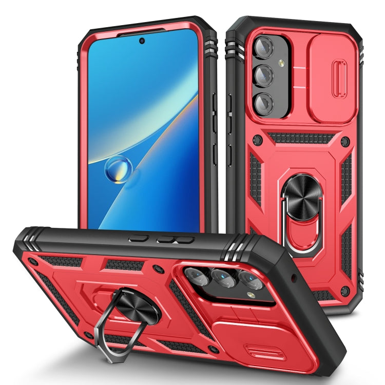 For Samsung Galaxy A54 5G Sliding Camshield TPU + PC Phone Case(Red+Black) - free shipping - PMC TechLife - Order now!