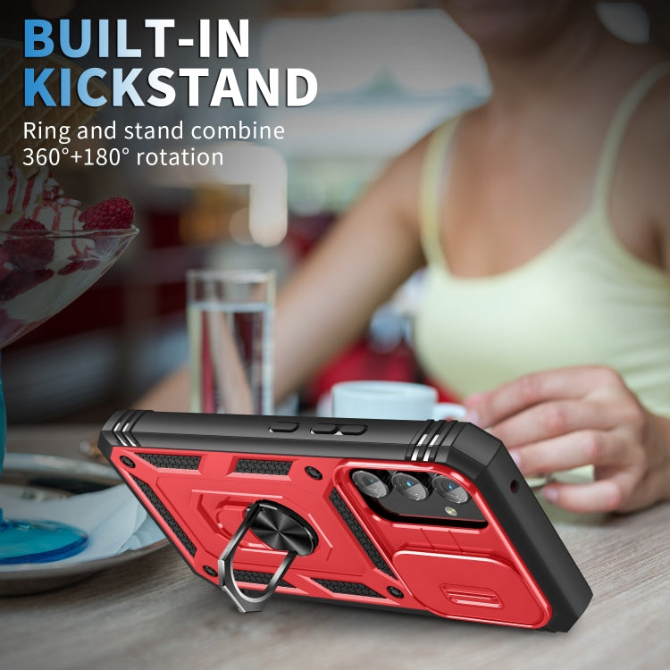 For Samsung Galaxy A54 5G Sliding Camshield TPU + PC Phone Case(Red+Black) - free shipping - PMC TechLife - Order now!