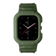 For Amazfit GTS 4 / 3 / 2 / 1 Universal Integrated Silicone Watch Band(Army Green)
