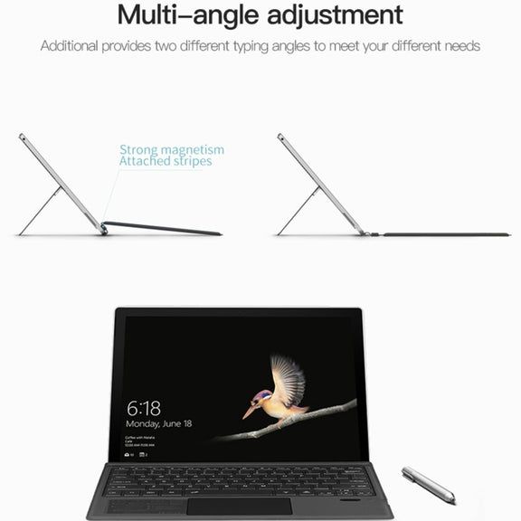 For Microsoft Surface Go / 2 / 3 / 4 Magnetic Bluetooth Keyboard Leather Case