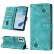 For Motorola Moto G53 5G Skin-feel Embossed Leather Phone Case(Green) - free shipping - PMC TechLife - Order now!