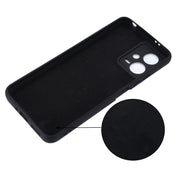 For Xiaomi Redmi Note 12 5G India / Poco X5 Pure Color Liquid Silicone Shockproof Full Coverage Phone Case(Black)