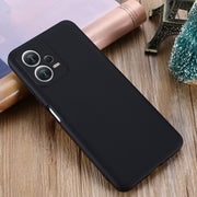 For Xiaomi Redmi Note 12 5G India / Poco X5 Pure Color Liquid Silicone Shockproof Full Coverage Phone Case(Black)