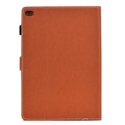 For iPad Air / iPad Air 2 / iPad 9.7 (2018 & 2017) Solid Color Tablet PC Universal Magnetic Horizontal Flip Leather Case with Card Slots & Holder(Brown)