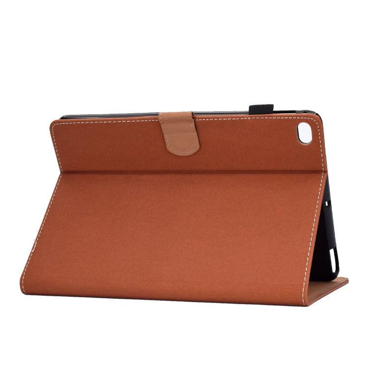 For iPad Air / iPad Air 2 / iPad 9.7 (2018 & 2017) Solid Color Tablet PC Universal Magnetic Horizontal Flip Leather Case with Card Slots & Holder(Brown)