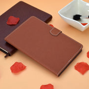 For iPad Air / iPad Air 2 / iPad 9.7 (2018 & 2017) Solid Color Tablet PC Universal Magnetic Horizontal Flip Leather Case with Card Slots & Holder(Brown)