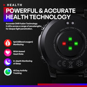 Zeblaze Vibe 7 Pro 1.43 inch Round Screen HD Smart Watch Support Voice Call / Wellness Tracking(Black Silver)
