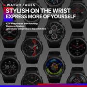 Zeblaze Vibe 7 Pro 1.43 inch Round Screen HD Smart Watch Support Voice Call / Wellness Tracking(Black Silver)