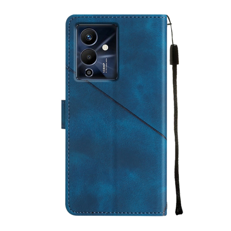 For Infinix Note 12 5G / Note 12 Pro 5G Skin-feel Embossed Leather Phone Case(Blue) - free shipping - PMC TechLife - Order now!