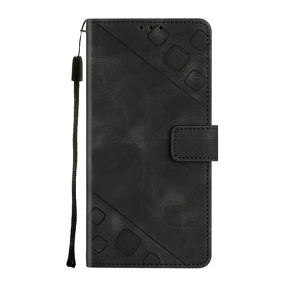 For Infinix Smart 6 Plus X6823 Skin-feel Embossed Leather Phone Case(Black) - free shipping - PMC Jewellery - Order now!