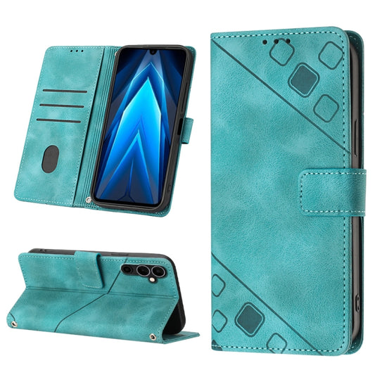 For Tecno Pova Neo 2 LG6n Skin-feel Embossed Leather Phone Case(Green) - free shipping - PMC Jewellery - Order now!