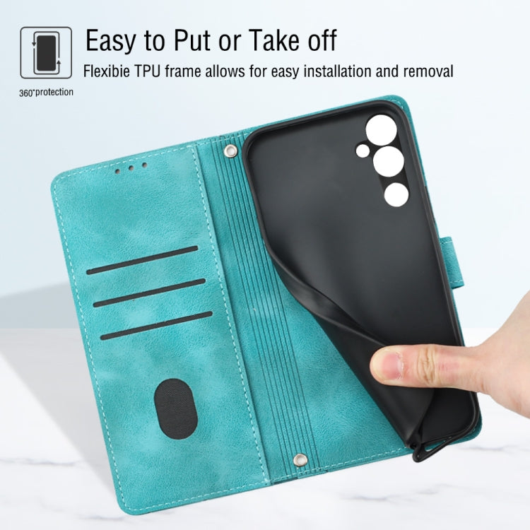 For Tecno Pova Neo 2 LG6n Skin-feel Embossed Leather Phone Case(Green)