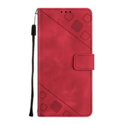 For OnePlus Nord CE 3 Lite 5G / Nord N30 / OPP0 K11X Skin-feel Embossed Leather Phone Case(Red)