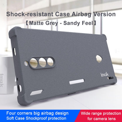 For ZTE nubia Red Magic 8 Pro 5G imak Shockproof Airbag TPU Phone Case(Matte Grey) - ZTE Cases by imak | Online Shopping South Africa | PMC Jewellery | Buy Now Pay Later Mobicred