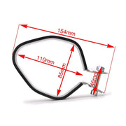 Motorcycle Exhaust Pipe Muffler Carbon Fiber Clamp