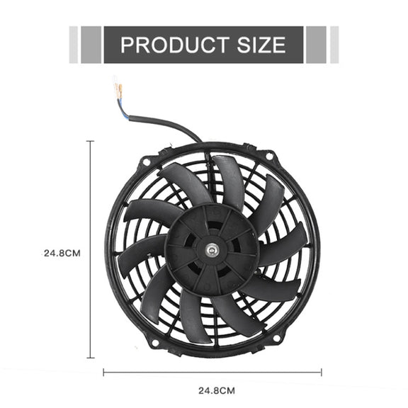 9 inch 12V 80W Car Powerful Transmission Oil Cooling Fan with Mounting Accessorie