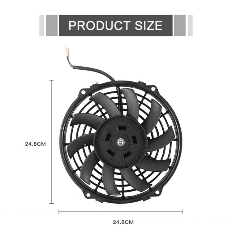 9 inch 12V 80W Car Powerful Transmission Oil Cooling Fan with Mounting Accessorie