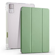 For Xiaomi Redmi Pad 10.61 3-folding Transparent TPU Smart Leather Tablet Case with Pen slot(Matcha Green) - free shipping - PMC TechLife - Order now!