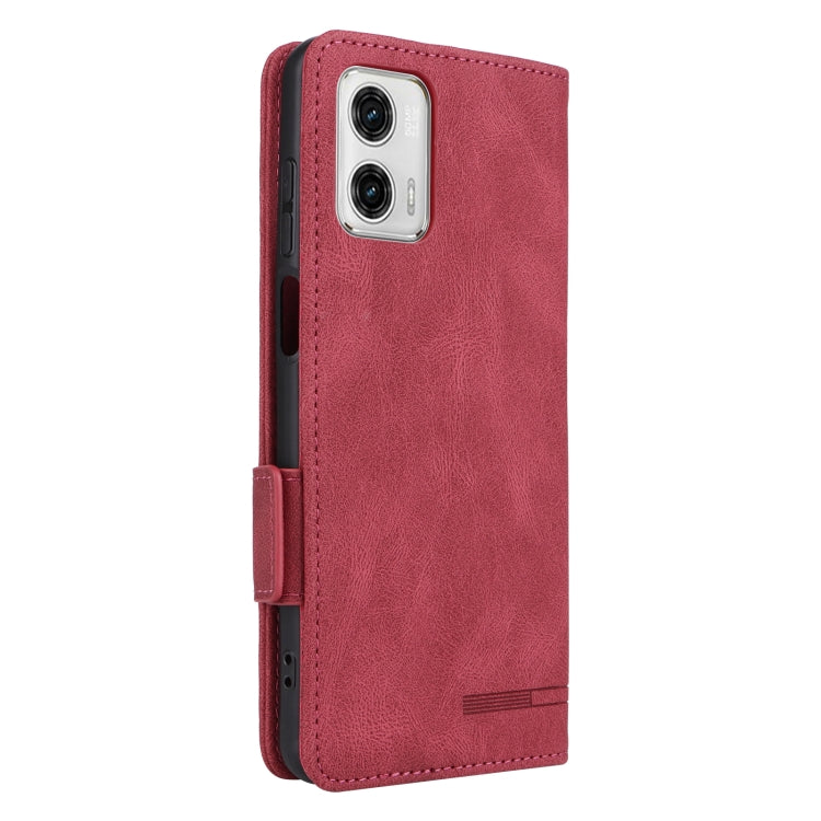 For Motorola Moto G13 / G23 / G53 Magnetic Clasp Flip Leather Phone Case(Red) - free shipping - PMC TechLife - Order now!