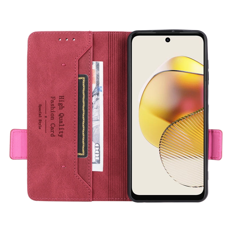 For Motorola Moto G13 / G23 / G53 Magnetic Clasp Flip Leather Phone Case(Red) - free shipping - PMC TechLife - Order now!