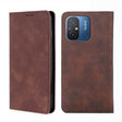 For Xiaomi Redmi 12C 4G Skin Feel Magnetic Horizontal Flip Leather Phone Case(Dark Brown) - free shipping - PMC TechLife - Order now!