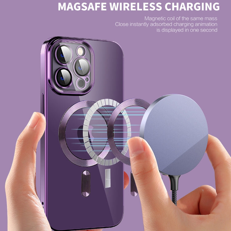 For iPhone 11 CD Texture Plating TPU MagSafe Phone Case with Lens Film(Black) - free shipping - PMC TechLife - Order now!