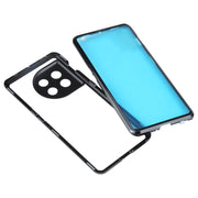 For OnePlus 11 Full Cover Magnetic Metal Tempered Glass Phone Case(Black)