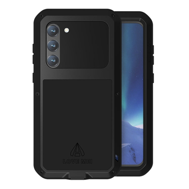 For Samsung Galaxy S23+ 5G LOVE MEI Metal Shockproof Life Waterproof Dustproof Phone Case(Black) - Galaxy S23+ 5G Cases by LOVE MEI | Online Shopping South Africa | PMC TechLife | Buy Now Pay Later Mobicred