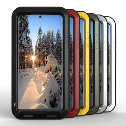 For Samsung Galaxy S23 Ultra 5G LOVE MEI Metal Shockproof Life Waterproof Dustproof Phone Case(Silver) - free shipping - PMC Jewellery - Order now!