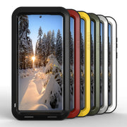 For Samsung Galaxy S23 Ultra 5G LOVE MEI Metal Shockproof Life Water-resistant Dustproof Phone Case(Silver)
